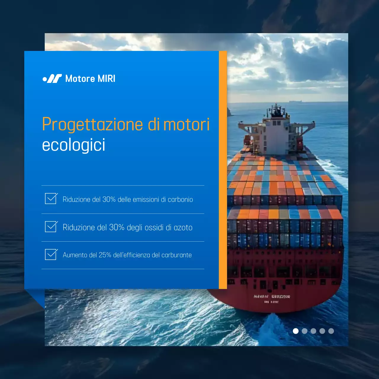 Pubblicità sulla tecnologia moderna ed ecosostenibile blu