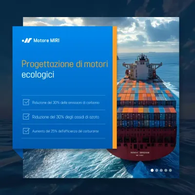 Pubblicità sulla tecnologia moderna ed ecosostenibile blu