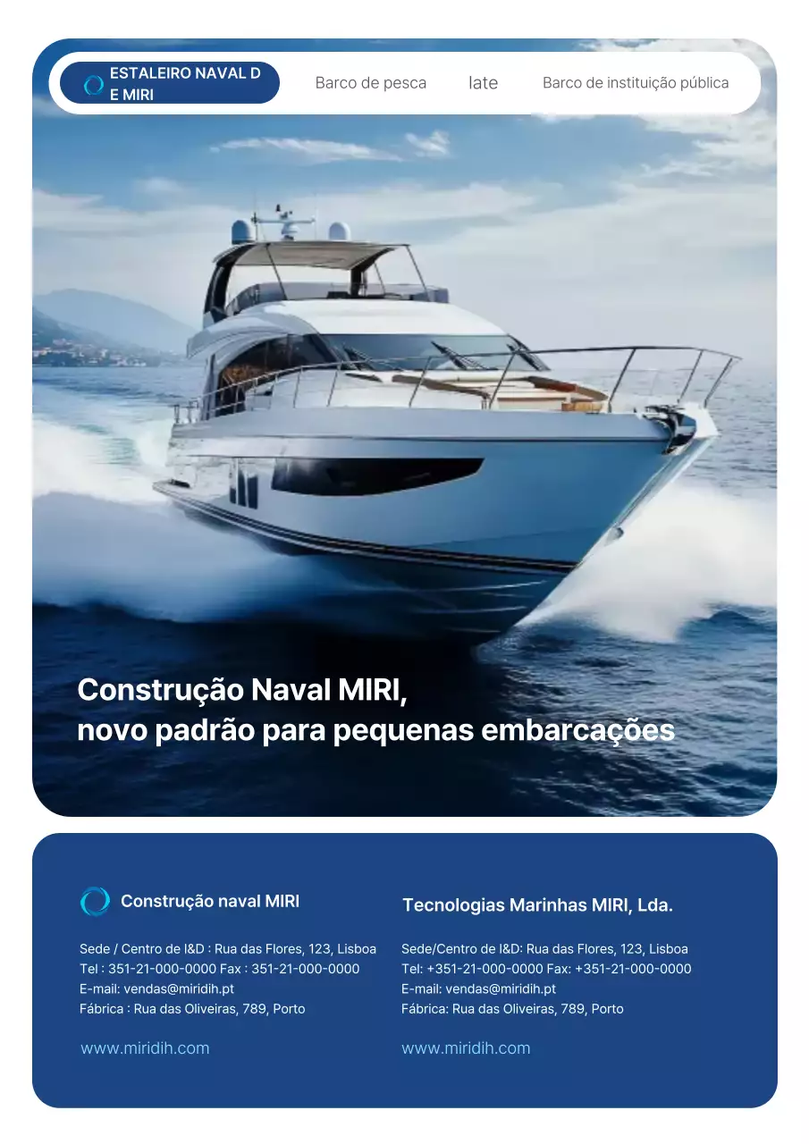 Promoção da Tecnologia Marinha Moderna Azul