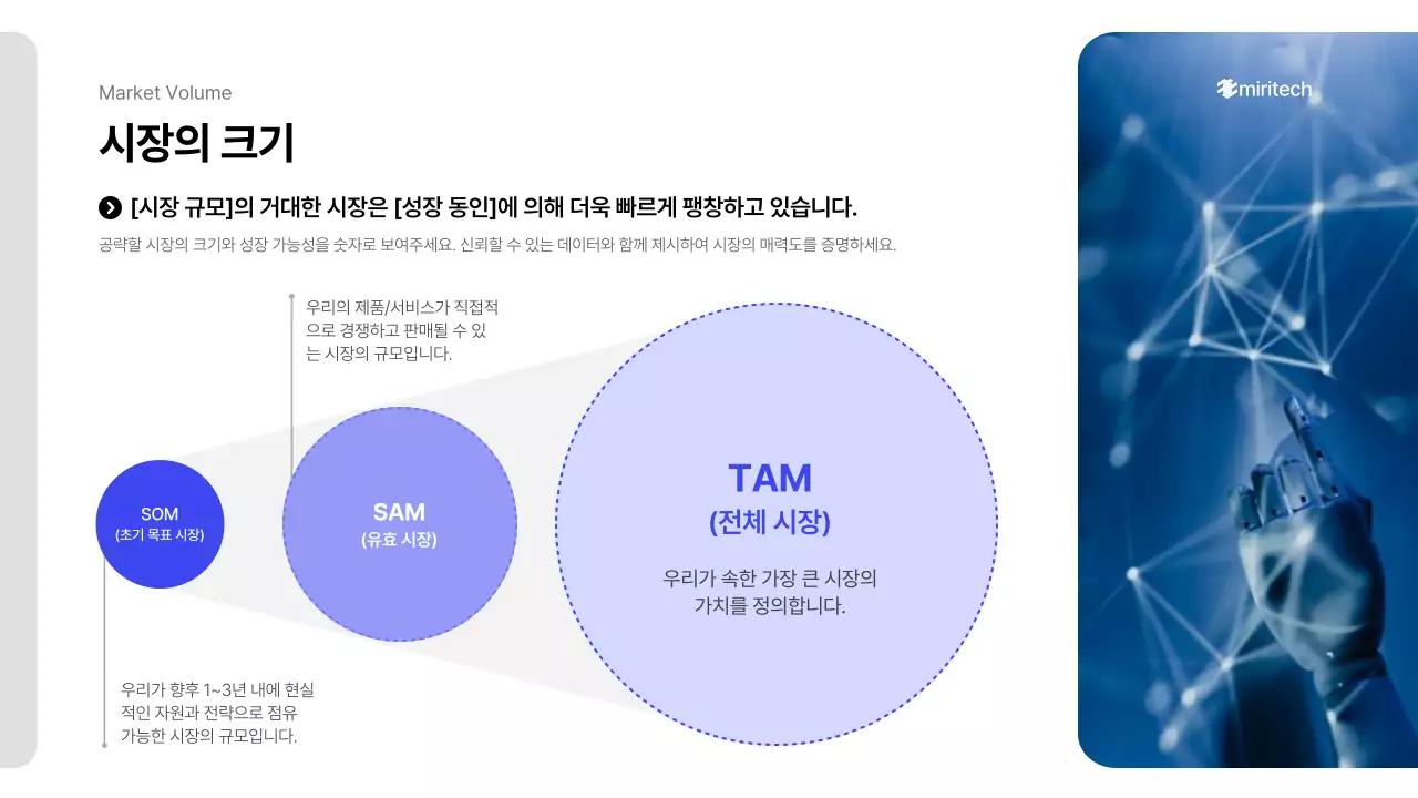 파랑 미니멀 비즈니스 보고서