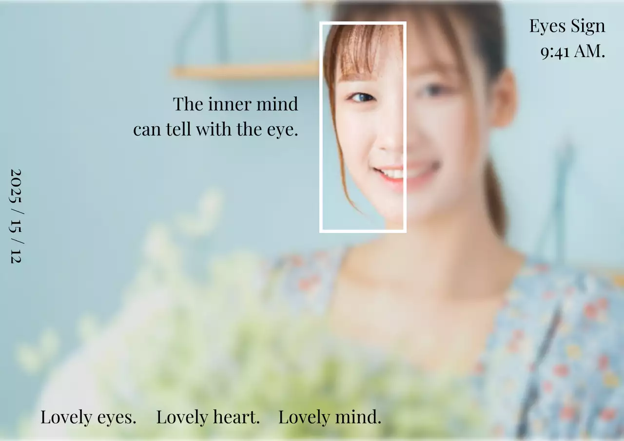 Teal minimalist mindfulness announcement