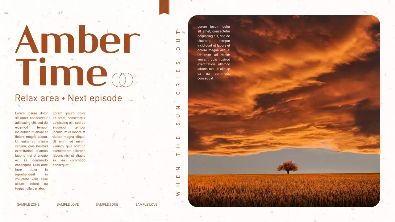 Orange modern relaxation guide