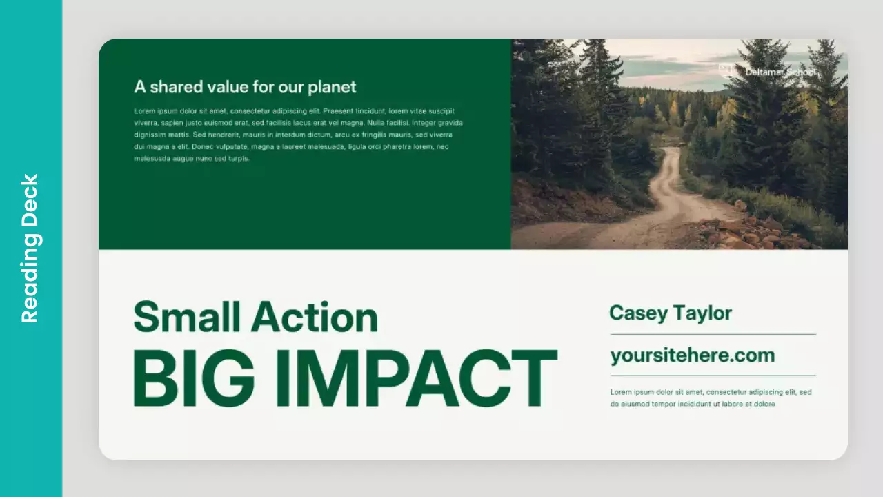 Green Modern Environmental Promotion Presentation