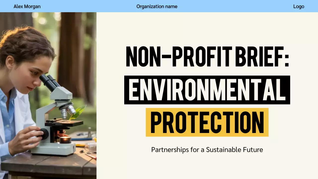 Blue Modern Environmental Presentation