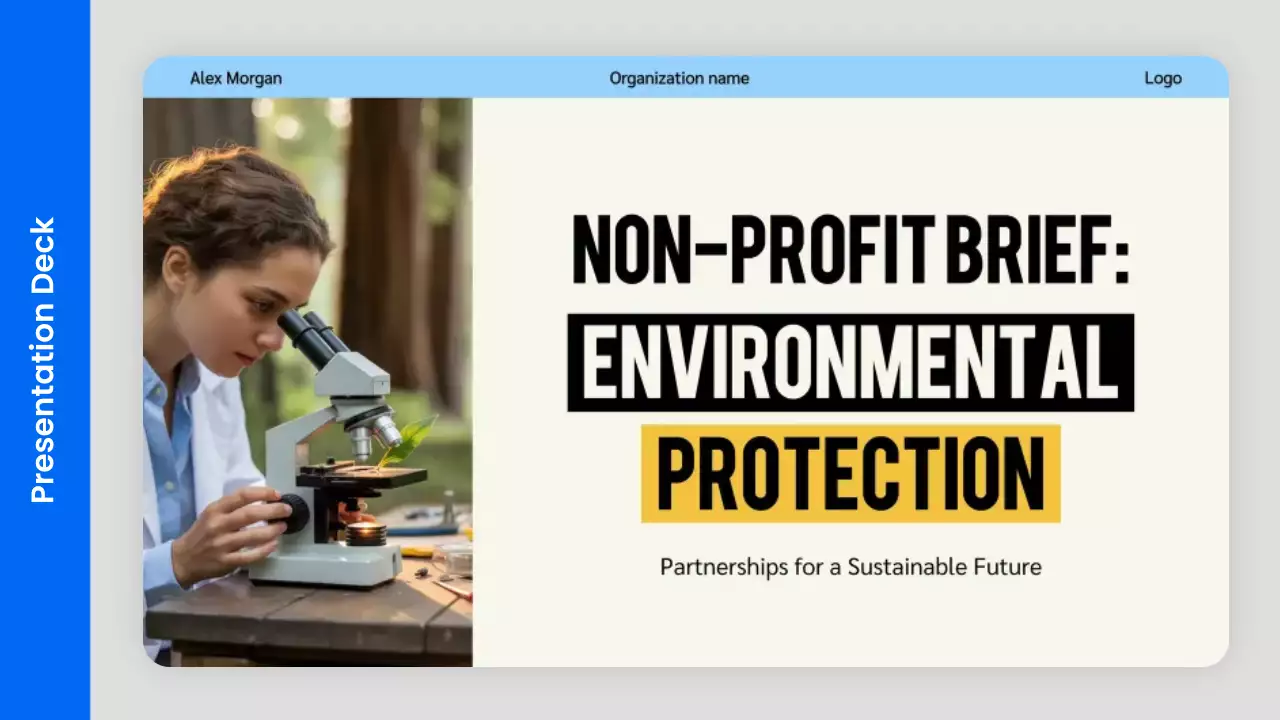 Blue Modern Environmental Presentation