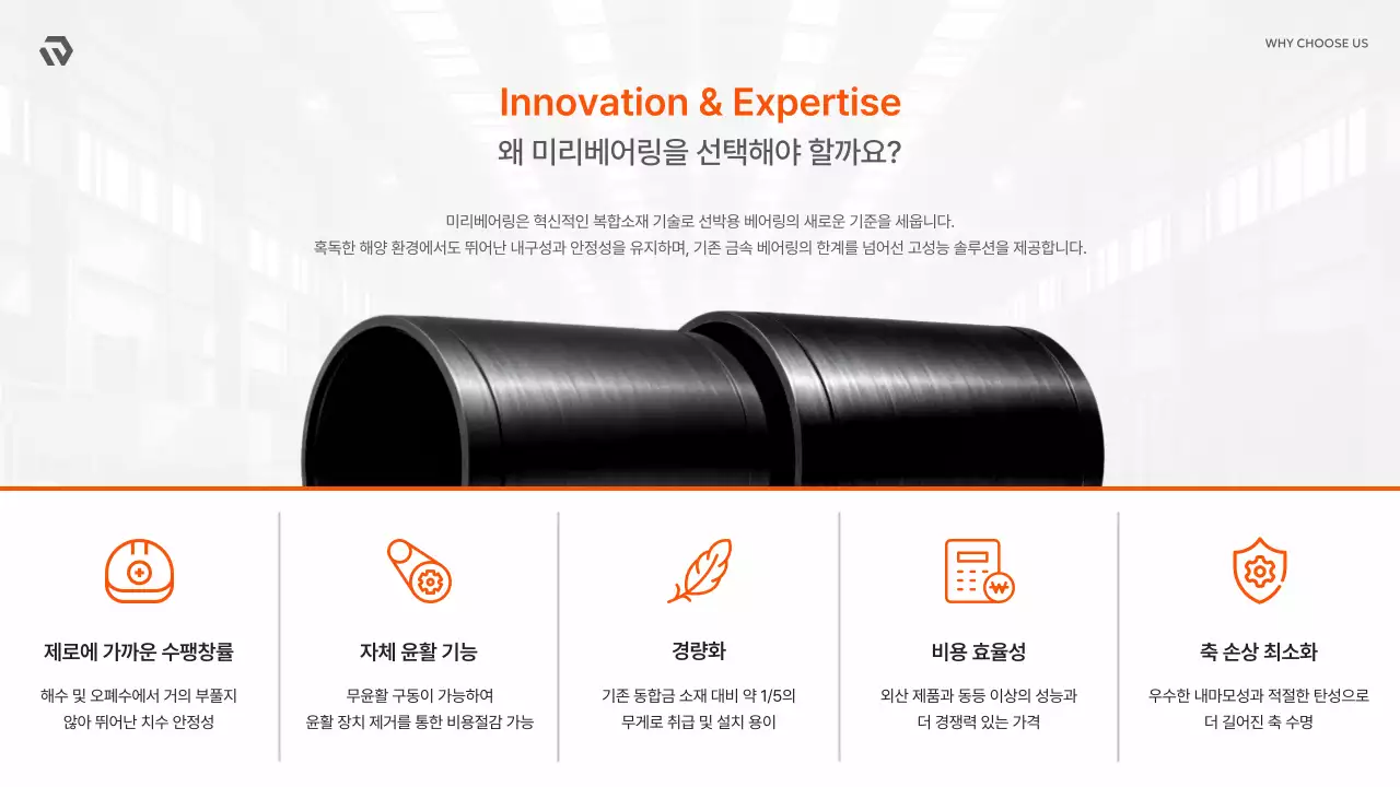 주황 모던 기술 광고