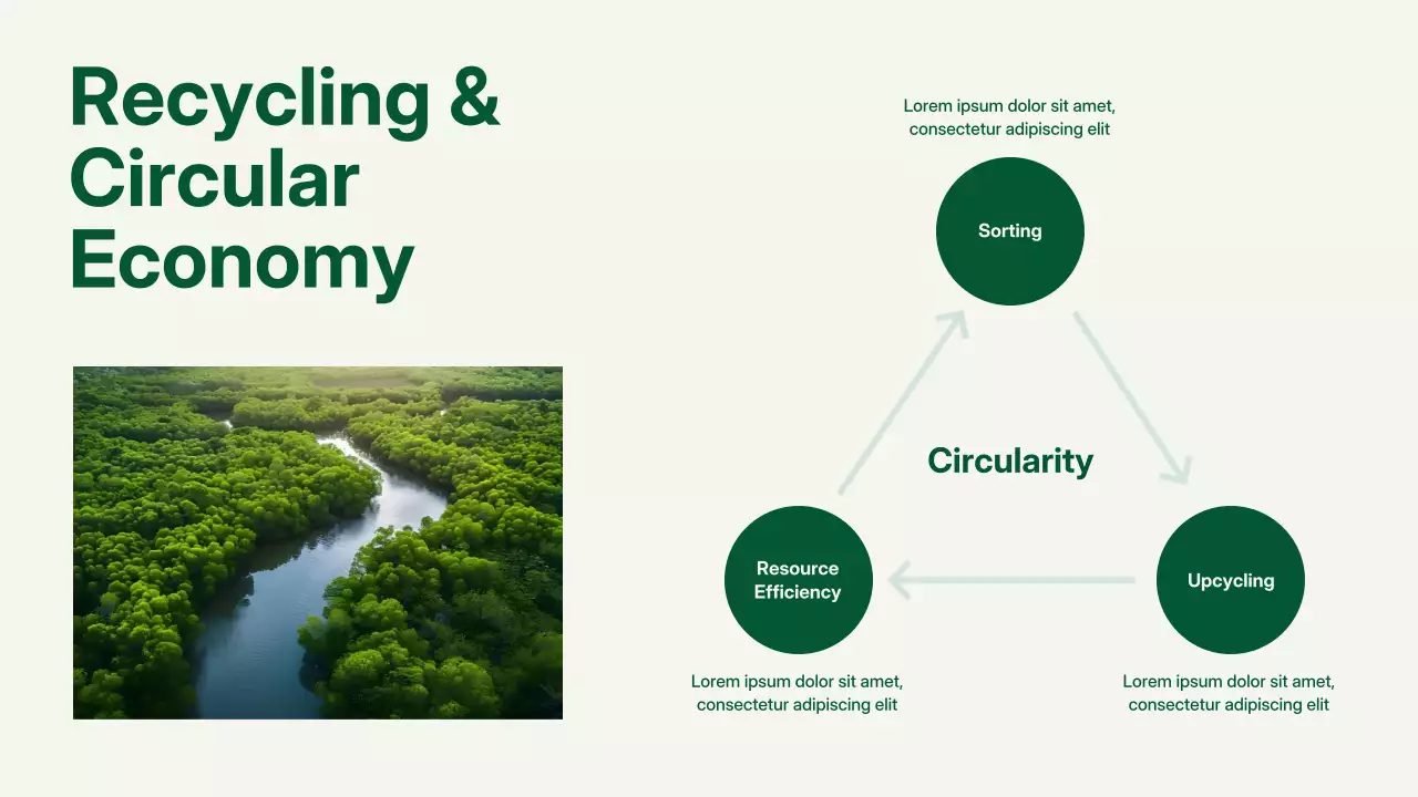 그린 모던 환경 프레젠테이션