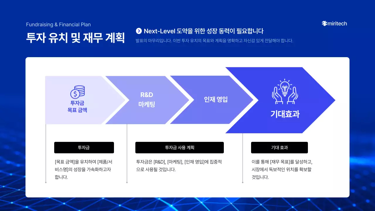 파랑 미니멀 비즈니스 보고서