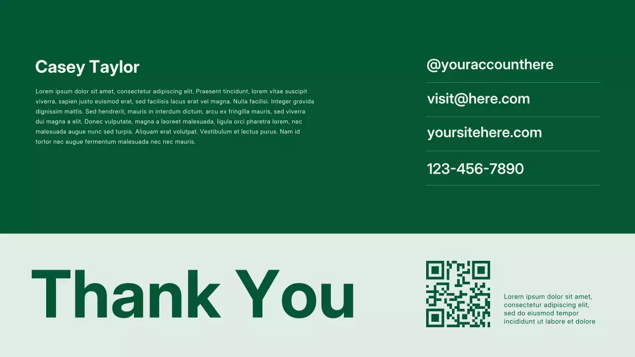 Green Modern Environmental Promotion Presentation