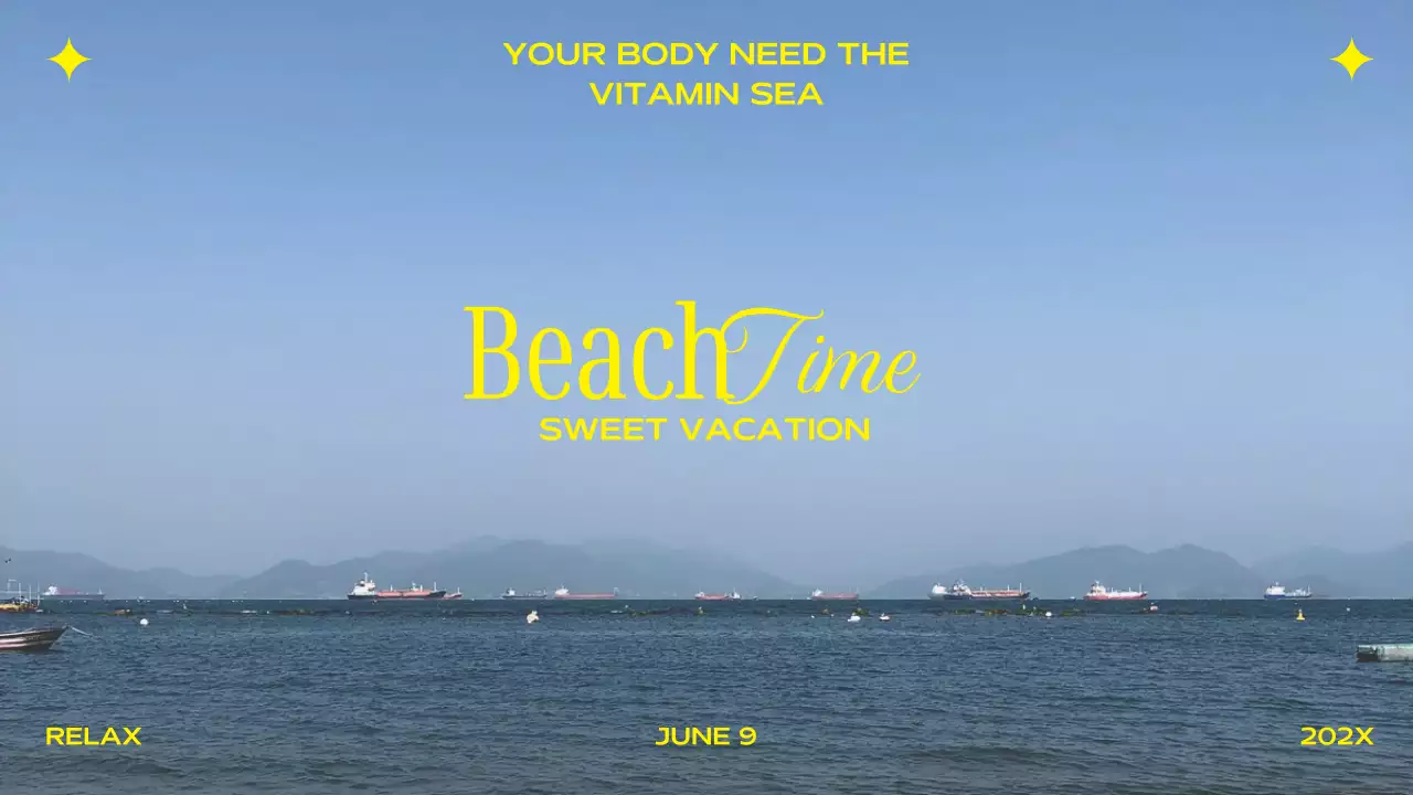 Pengumuman liburan minimal biru