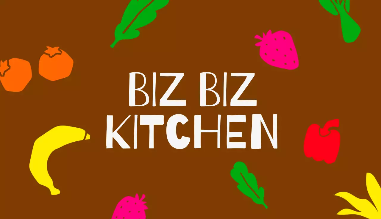 감성 소형 식당 명함