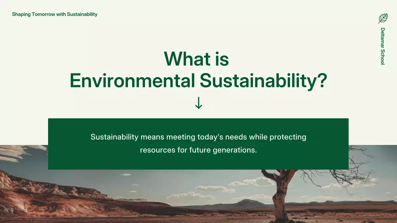 그린 모던 환경 프레젠테이션