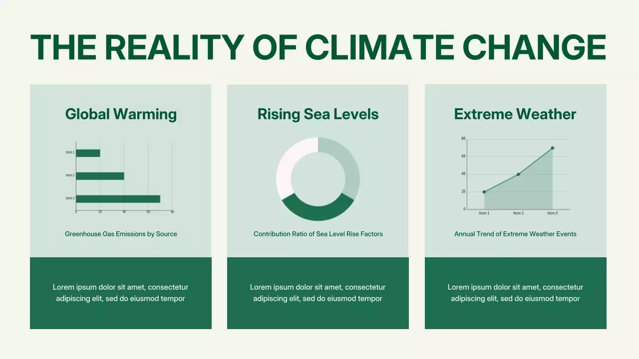 그린 모던 환경 프레젠테이션