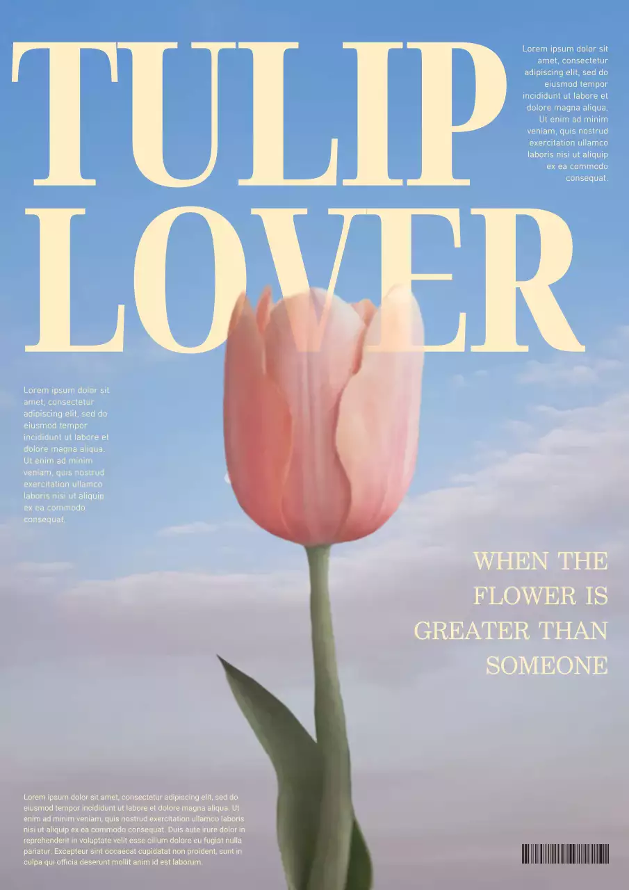 Pink minimal floral announcement