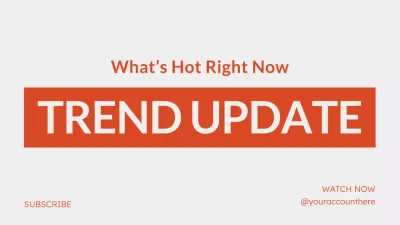 Orange Modern Trend Update Notification