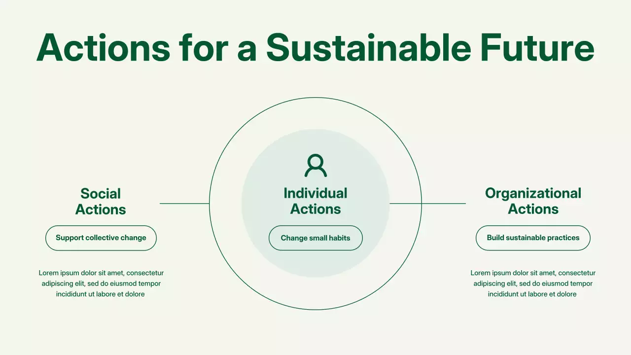 그린 모던 환경 프레젠테이션