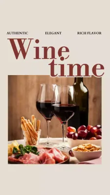 Wine Elegant Dining Invitation Instagram Post