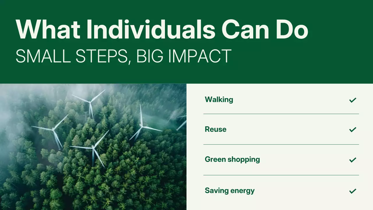 그린 모던 환경 프레젠테이션