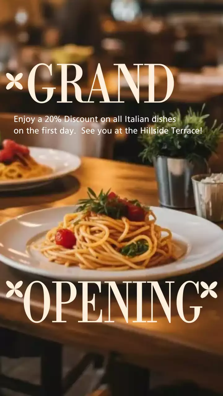 Brown Rustic Restaurant Promotion Instagram Post