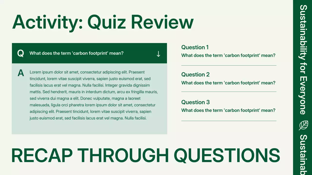 Green Modern Environmental Promotion Presentation