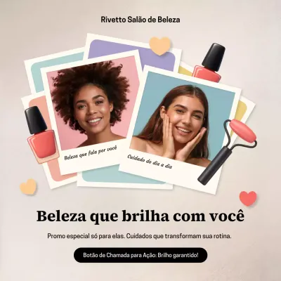 Promoção de Beleza Moderna Bege
