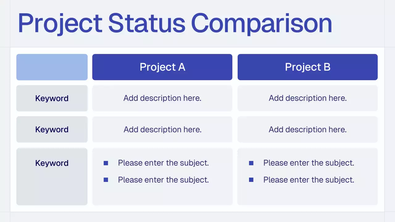 Blue Simple Monthly Review Report Presentation