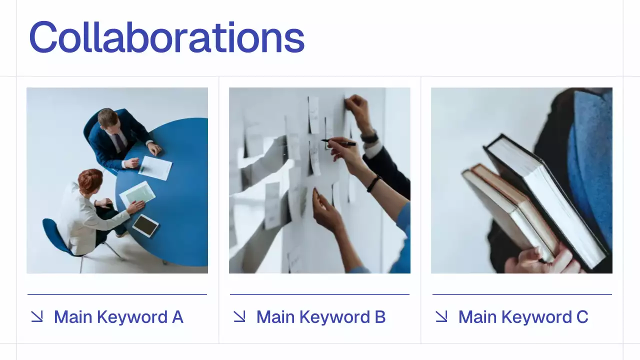 Blue Simple Monthly Review Report Presentation