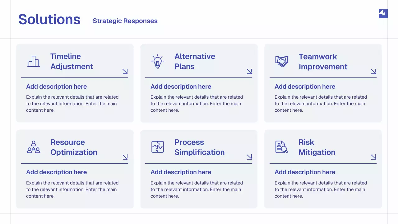 Blue Simple Monthly Review Report Presentation