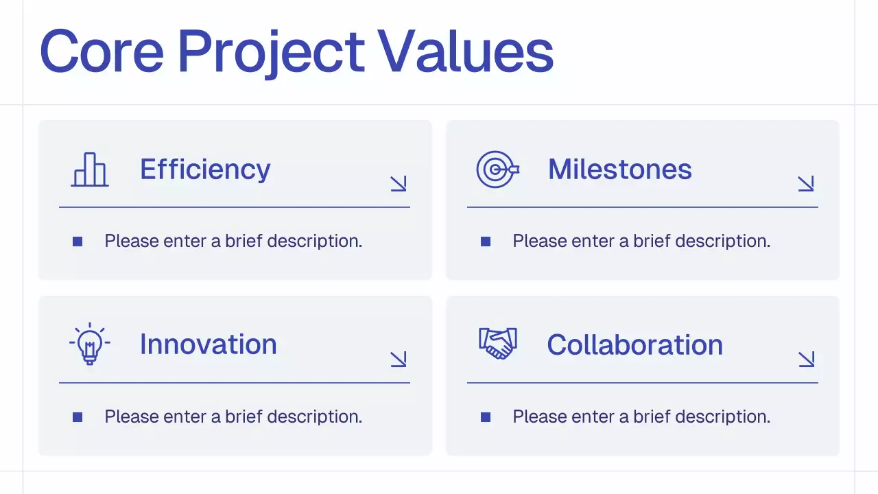 Blue Simple Monthly Review Report Presentation