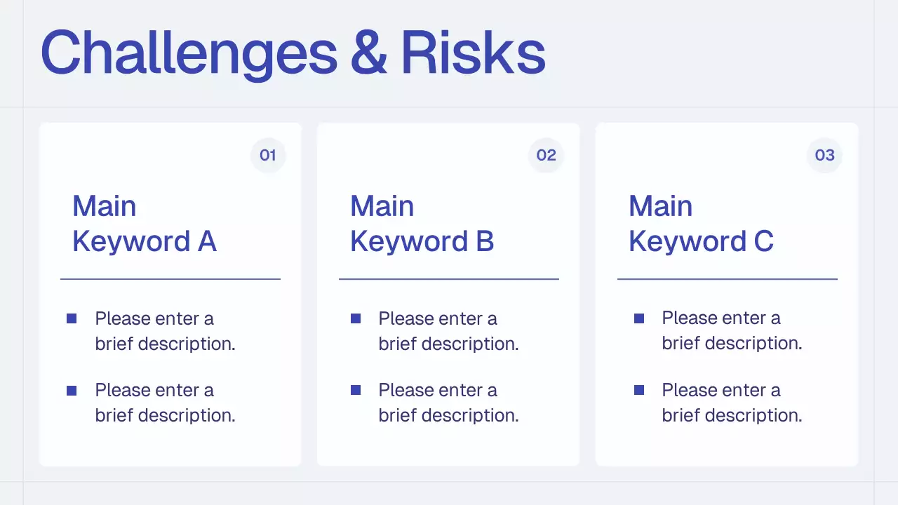 Blue Simple Monthly Review Report Presentation