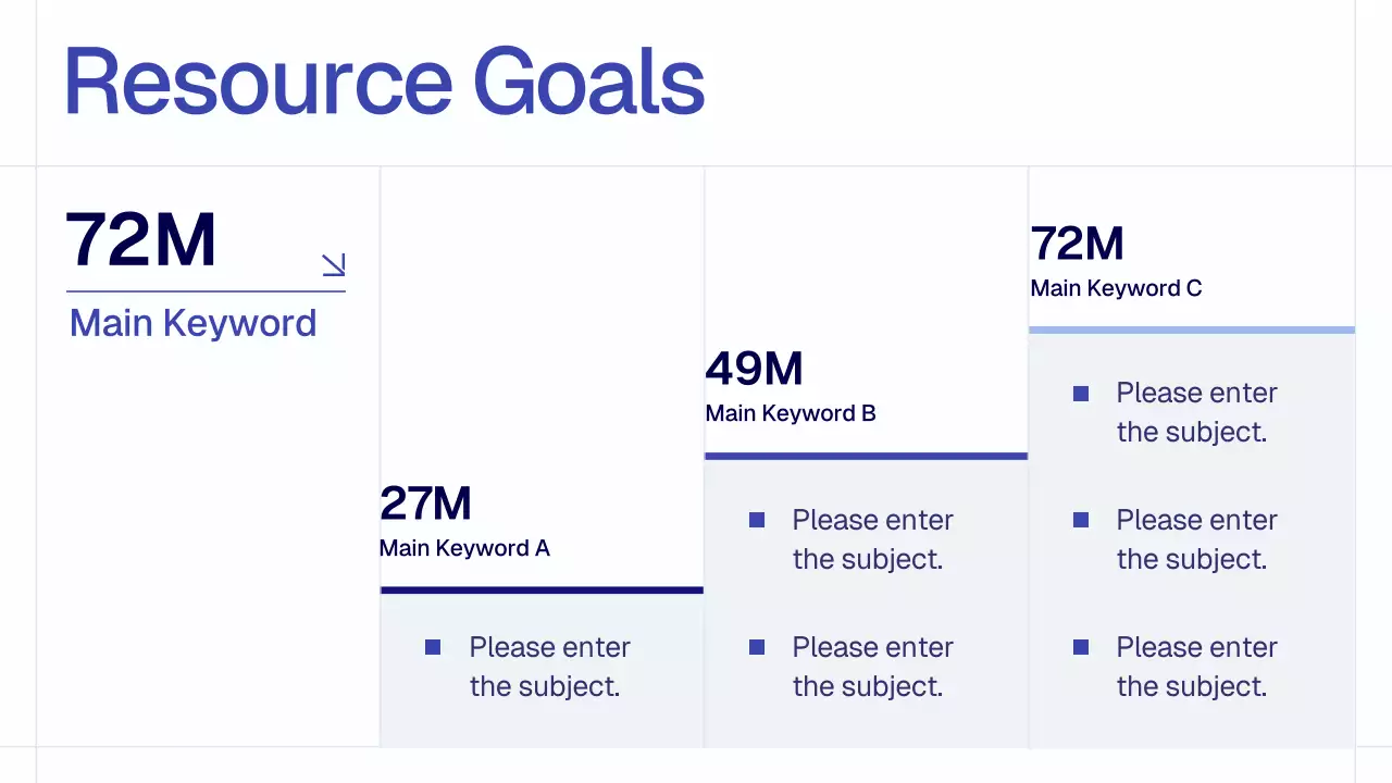 Blue Simple Monthly Review Report Presentation