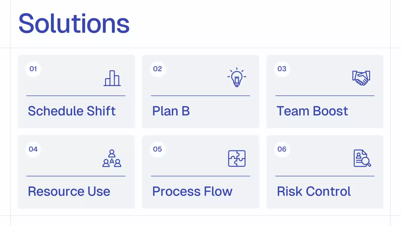 Blue Simple Monthly Review Report Presentation