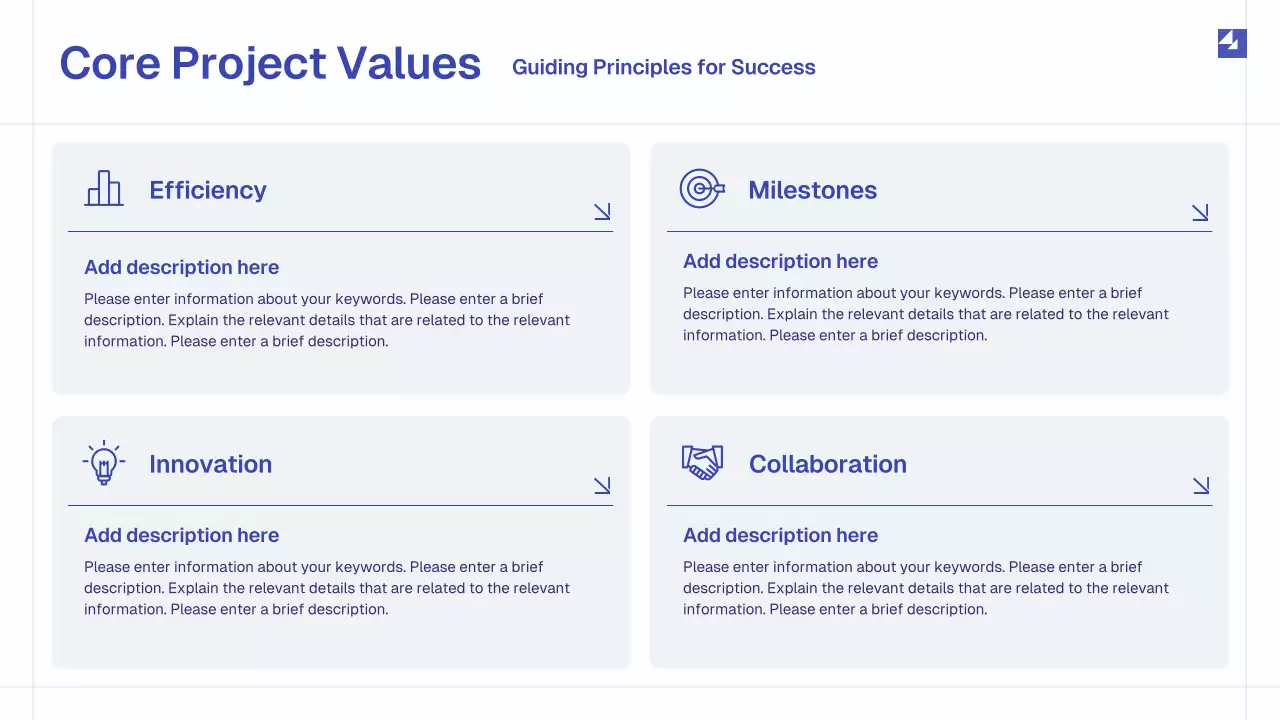 Blue Simple Monthly Review Report Presentation