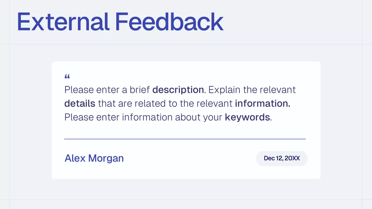 Blue Simple Monthly Review Report Presentation