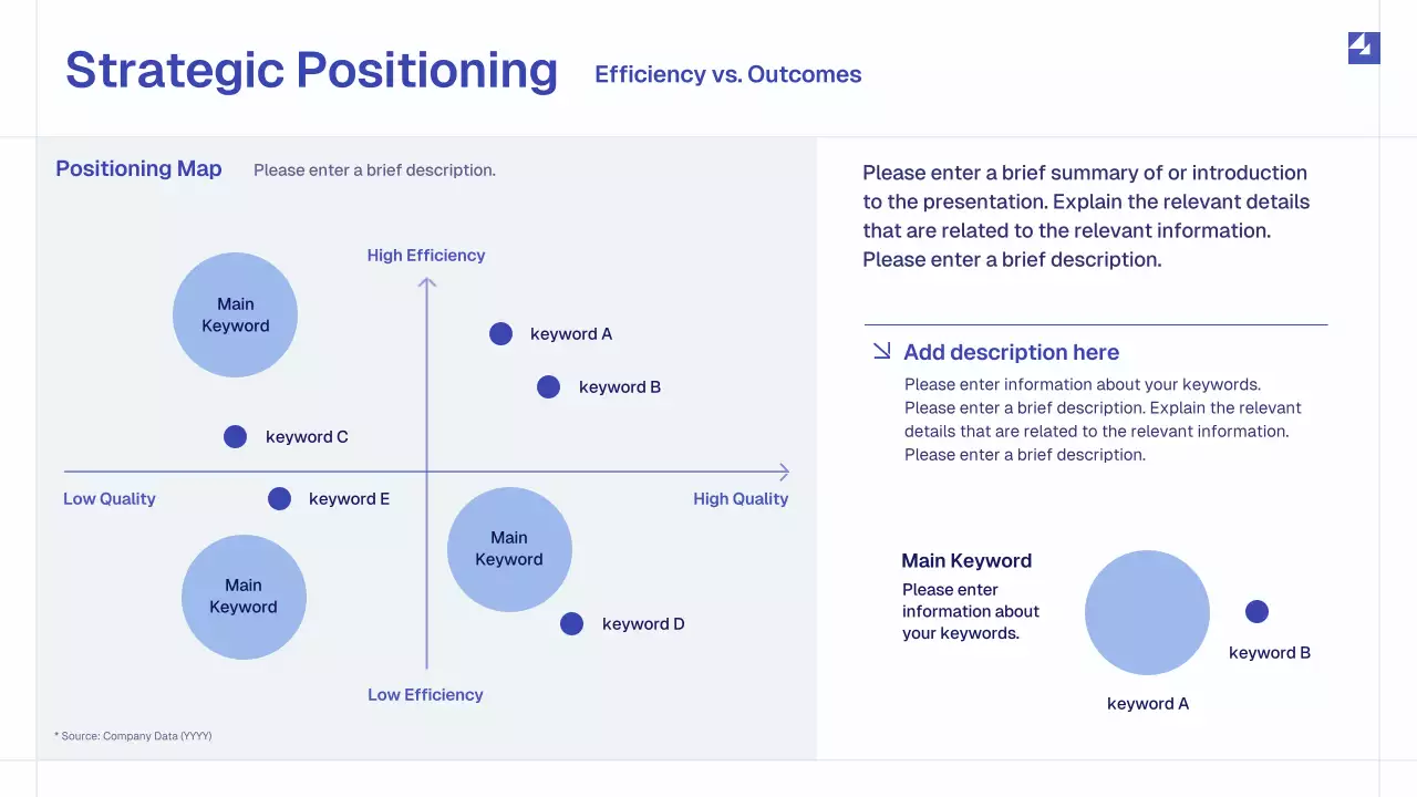 Blue Simple Monthly Review Report Presentation