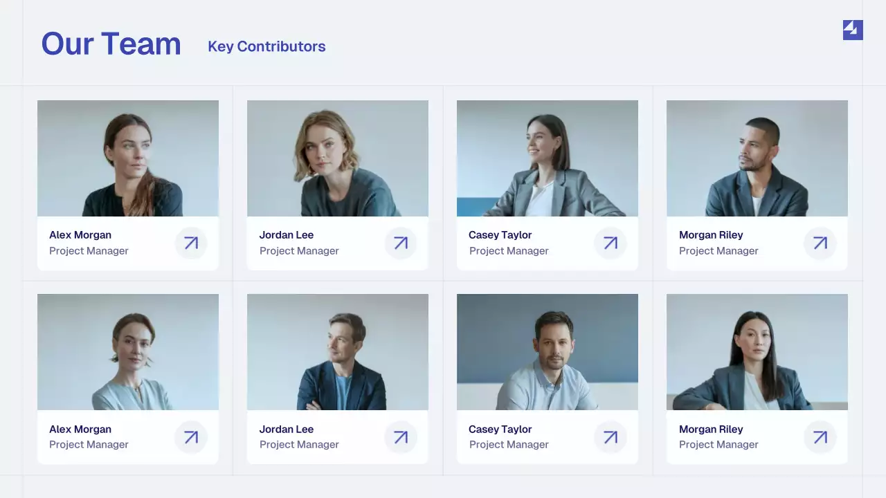Blue Simple Monthly Review Report Presentation