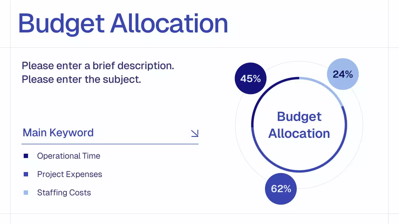 Blue Simple Monthly Review Report Presentation
