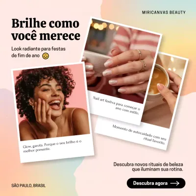 Promoção de Beleza Moderna Pastel