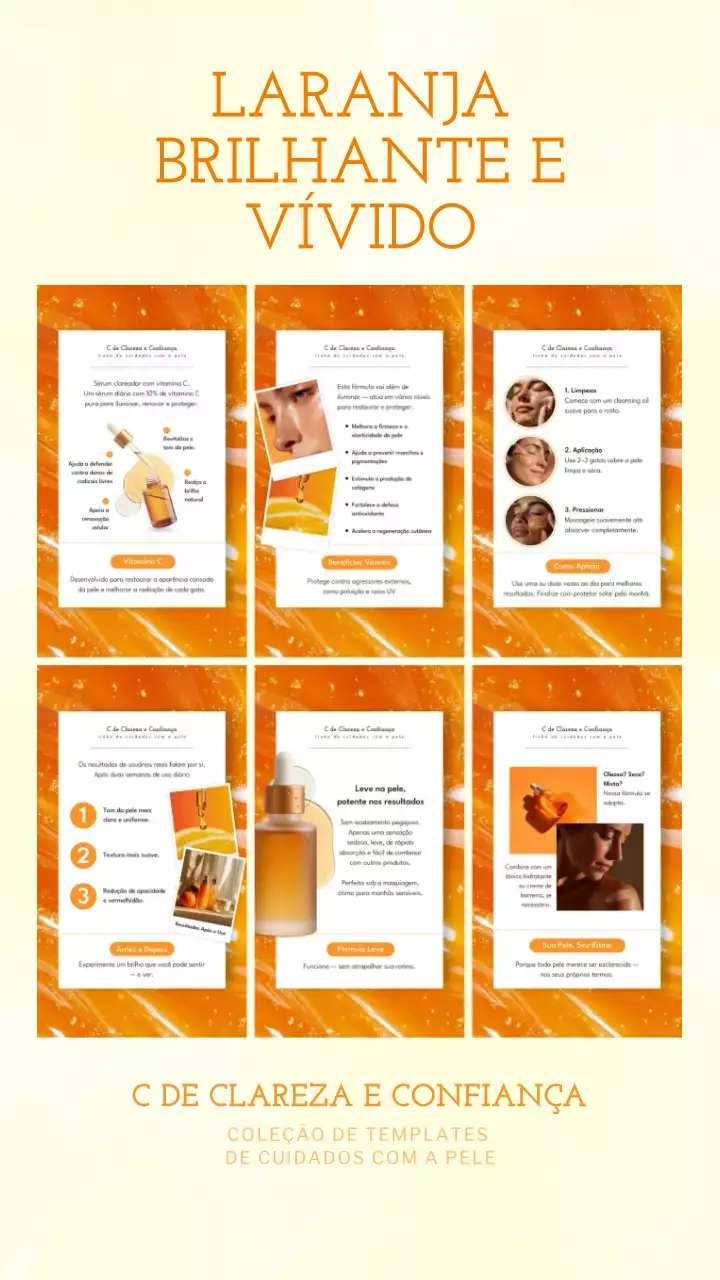 História do Instagram de promoção da Orange Modern Skincare