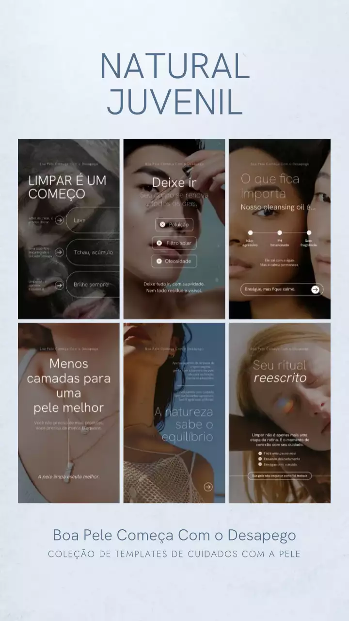 História do Instagram do anúncio da Blue Modern Skincare