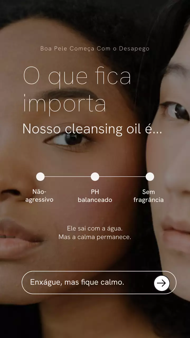 História do Instagram do anúncio da Blue Modern Skincare