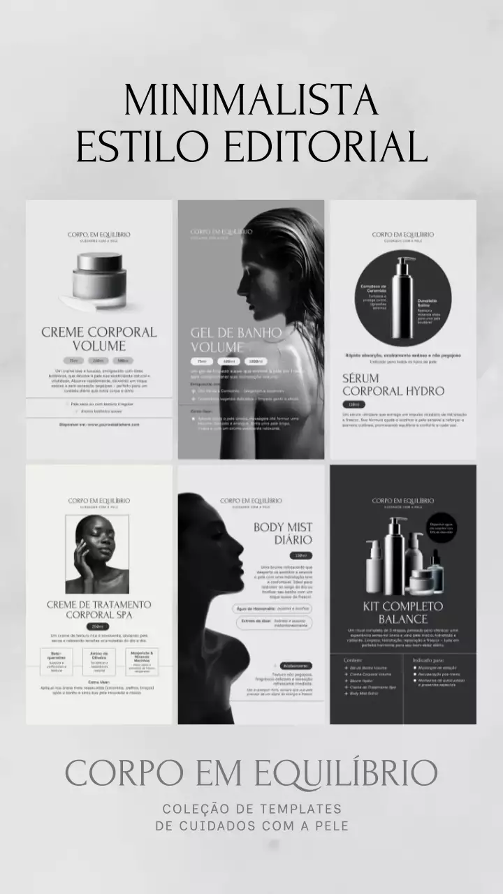 Anúncio de cuidados com a pele minimalista cinza - História do Instagram