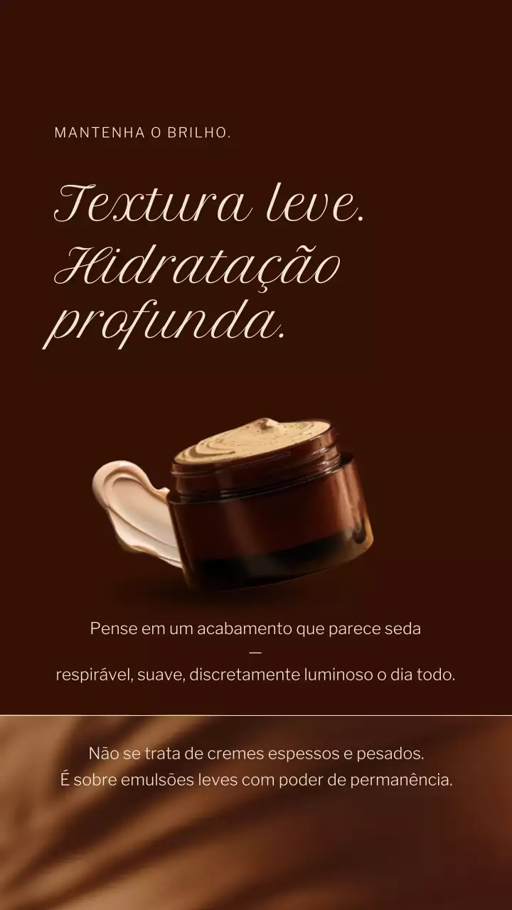 História do Instagram de promoção da Brown Modern Skincare