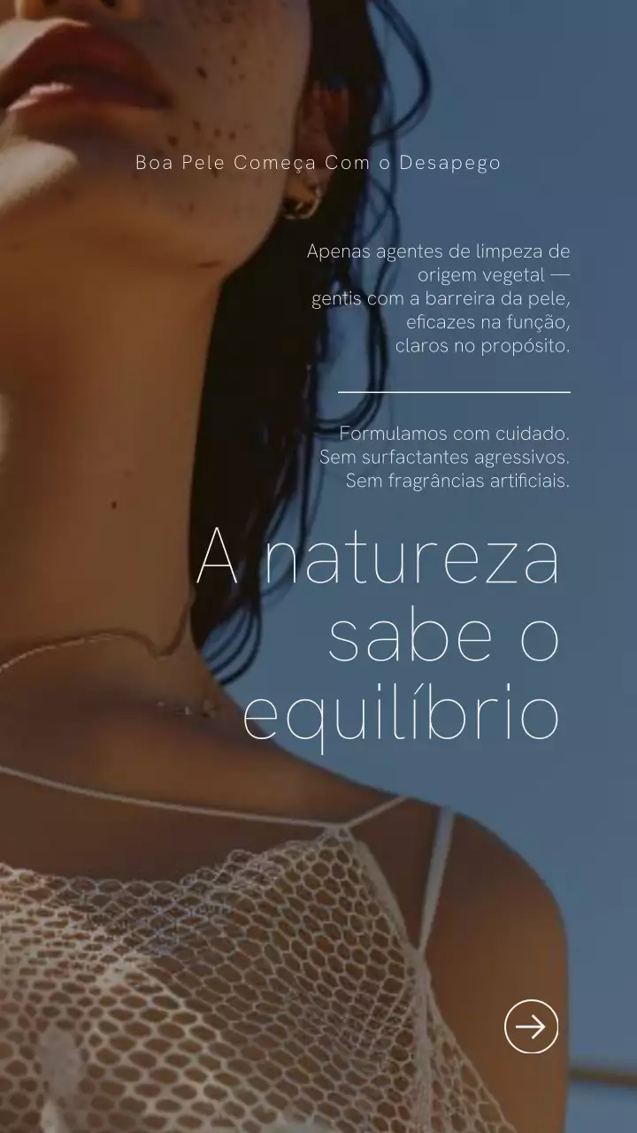 História do Instagram do anúncio da Blue Modern Skincare
