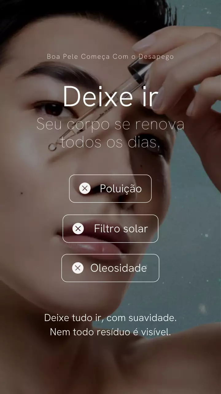 História do Instagram do anúncio da Blue Modern Skincare