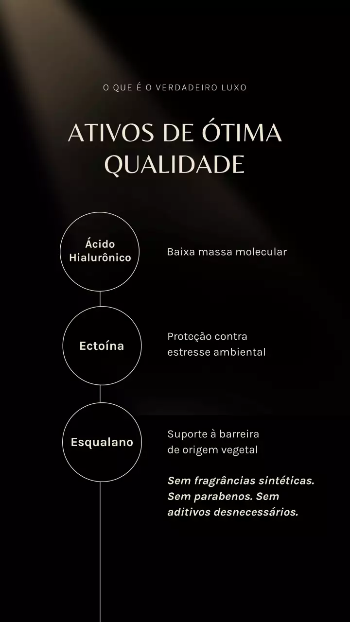 História do Instagram de anúncio de cuidados com a pele de luxo para negros