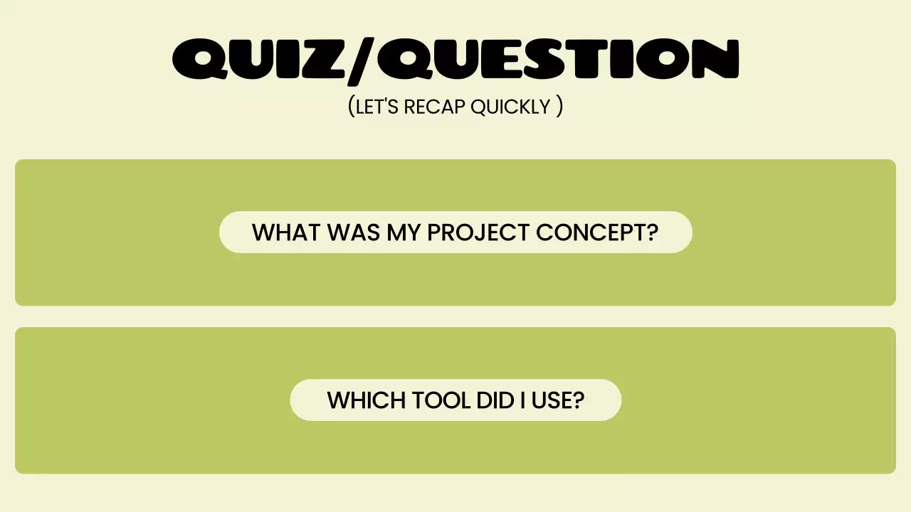 노란색 굵은 크리에이티브 프레젠테이션