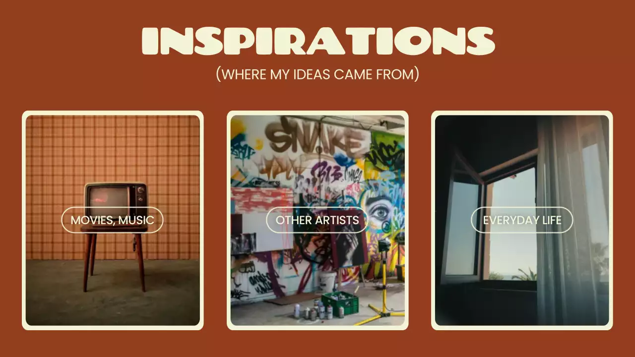 노란색 굵은 크리에이티브 프레젠테이션