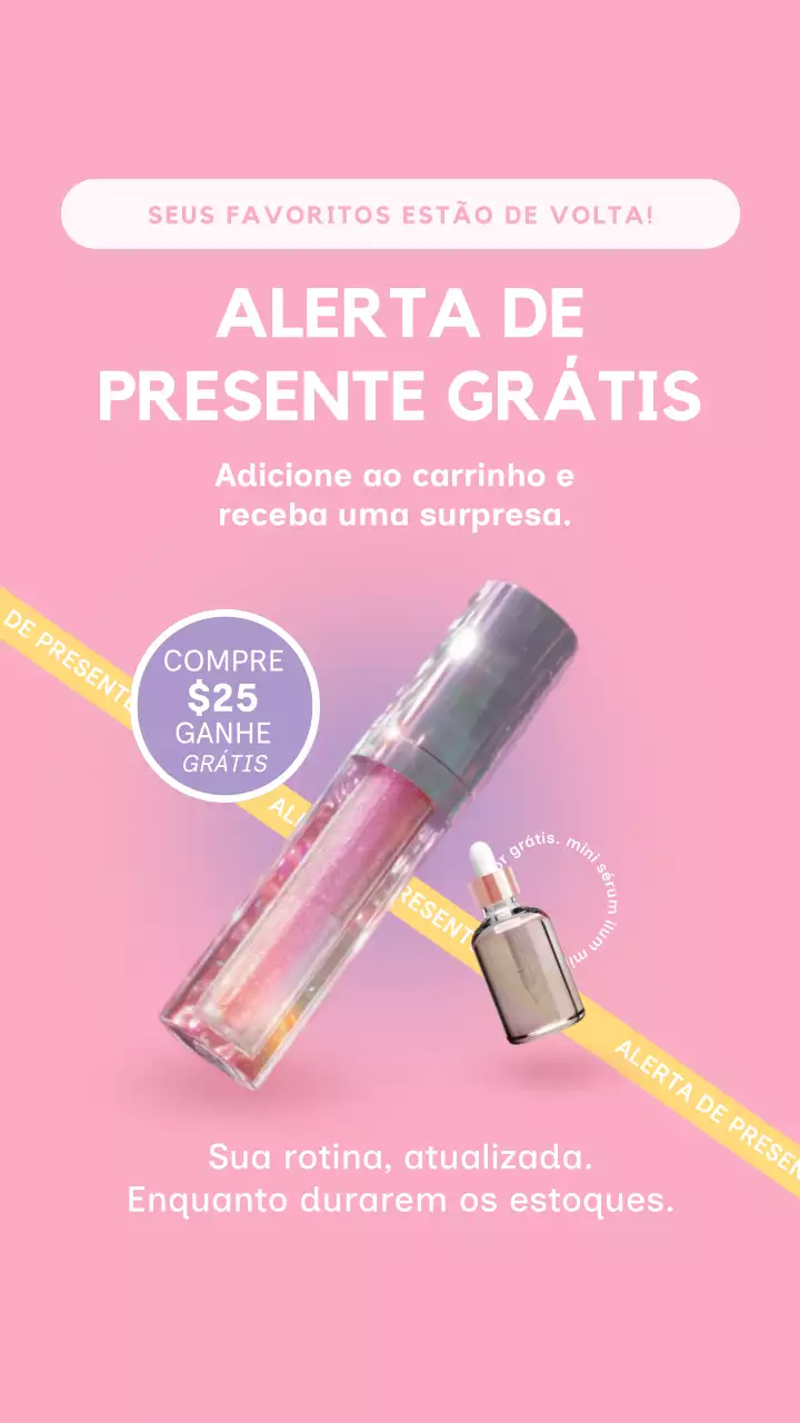 Postagem promocional da Pink Pop Makeup no Instagram