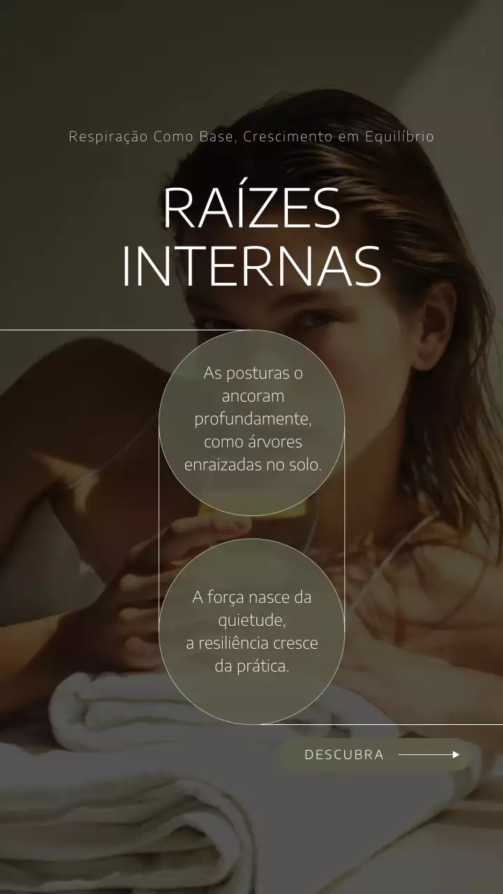 Postagem de história do Instagram para promoção de bem-estar orgânico verde